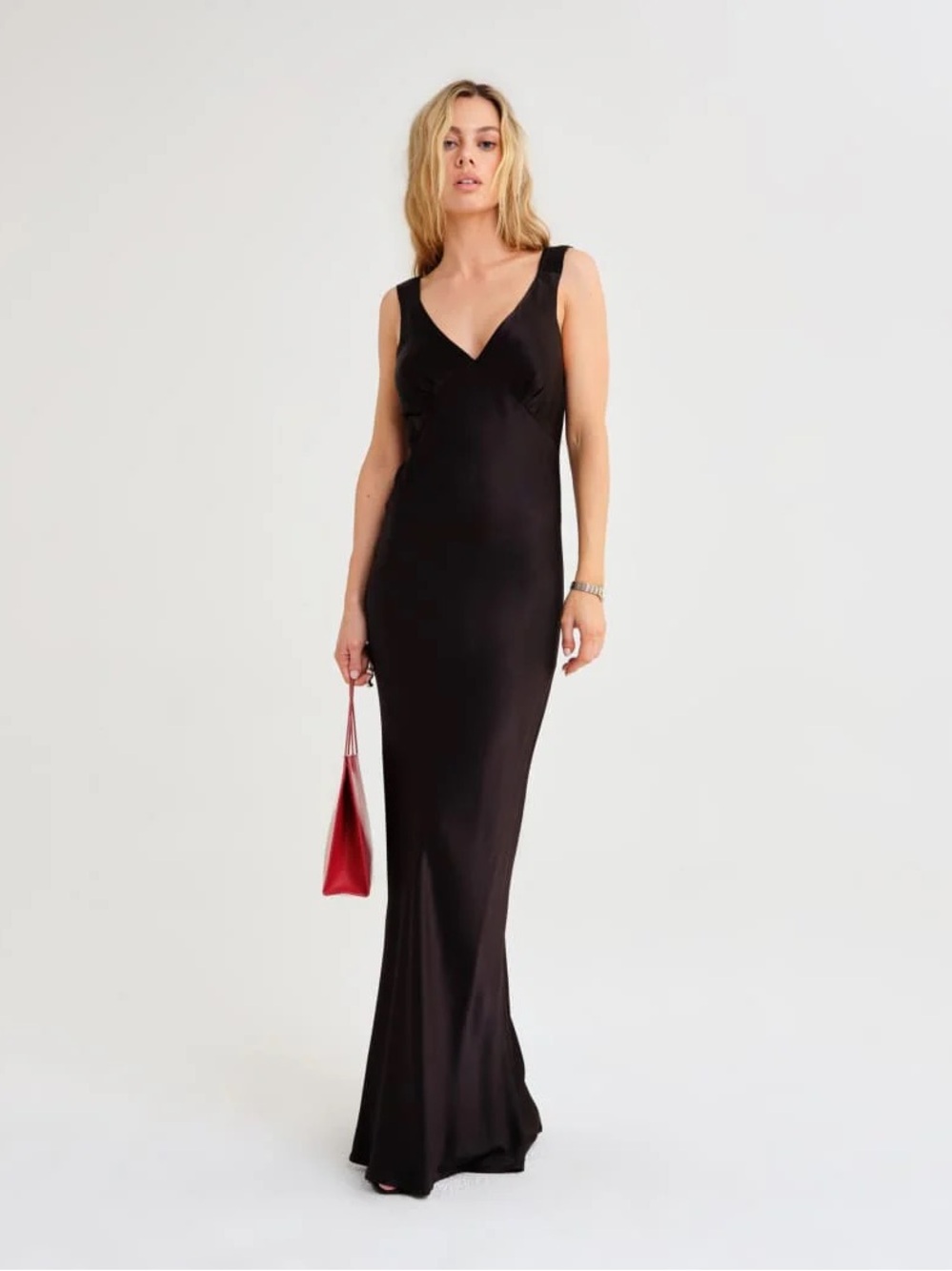 Rumored Sunset Strip Maxi Dress in Black
